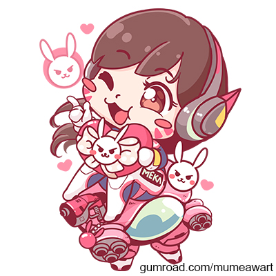 overwatch dva cute