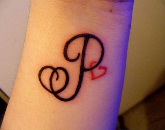 p letter design tattoo