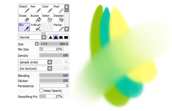 paint tool sai blur