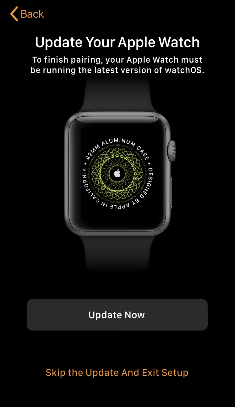 pairing failed apple watch