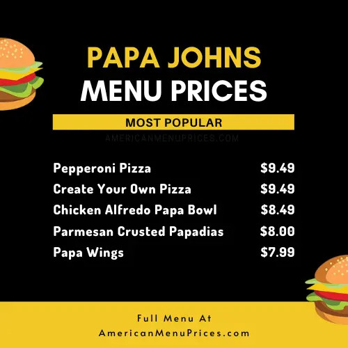 papa johns pricing