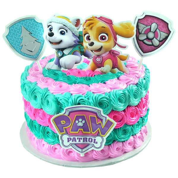 pastel paw patrol niña