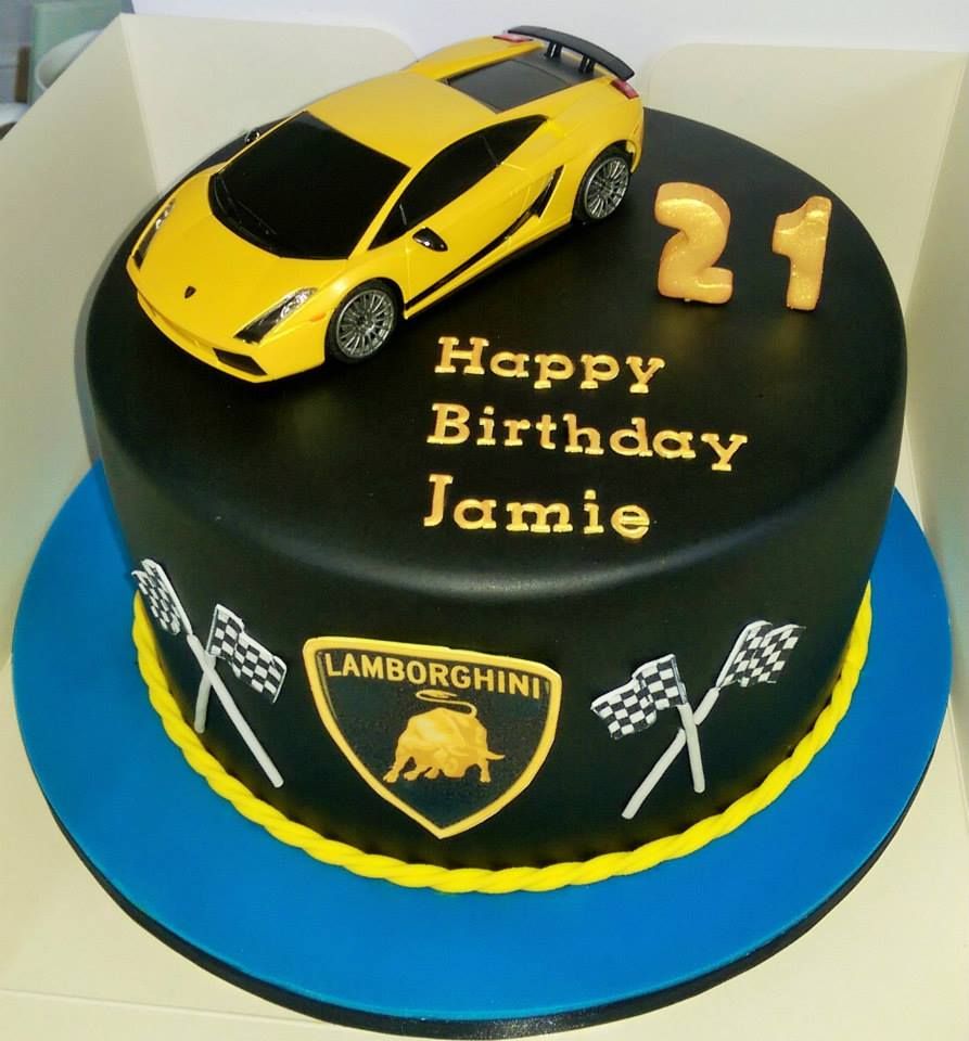 pasteles de lamborghini