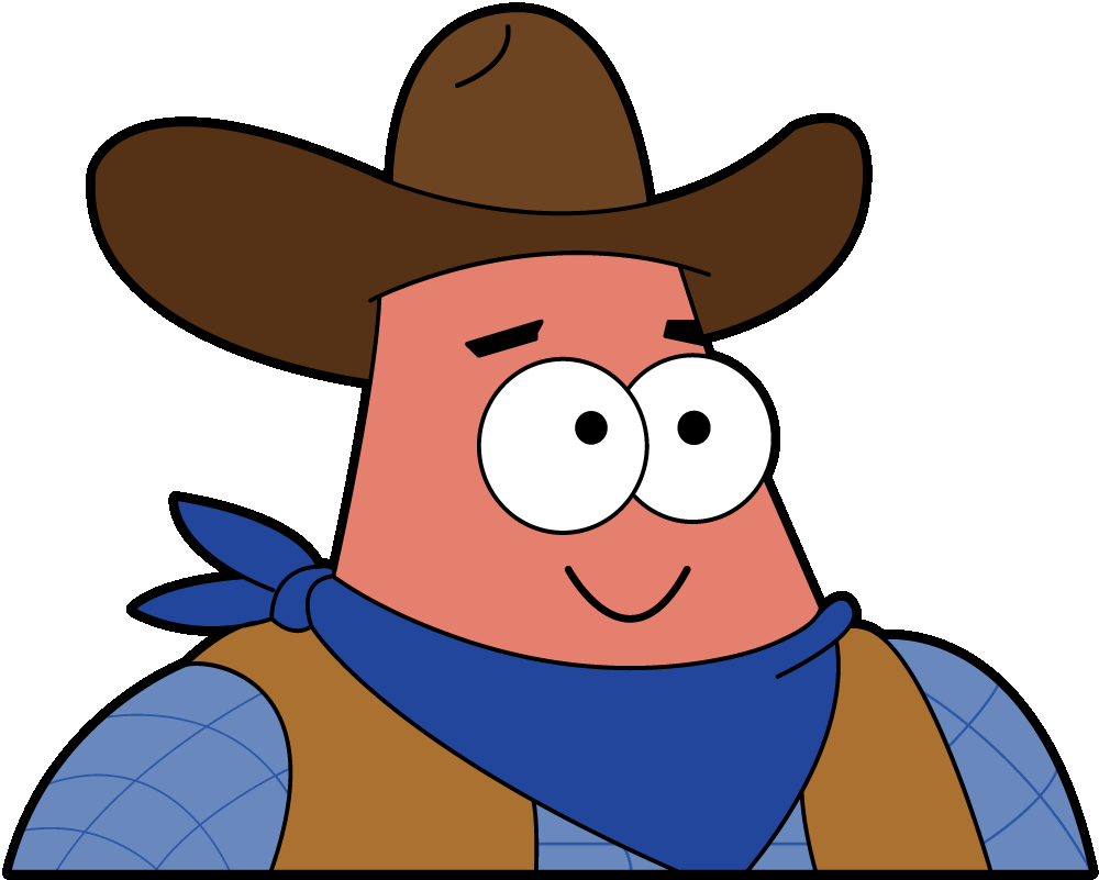 patrick cowboy meme