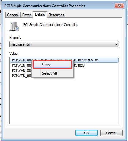 pci simple communications controller driver