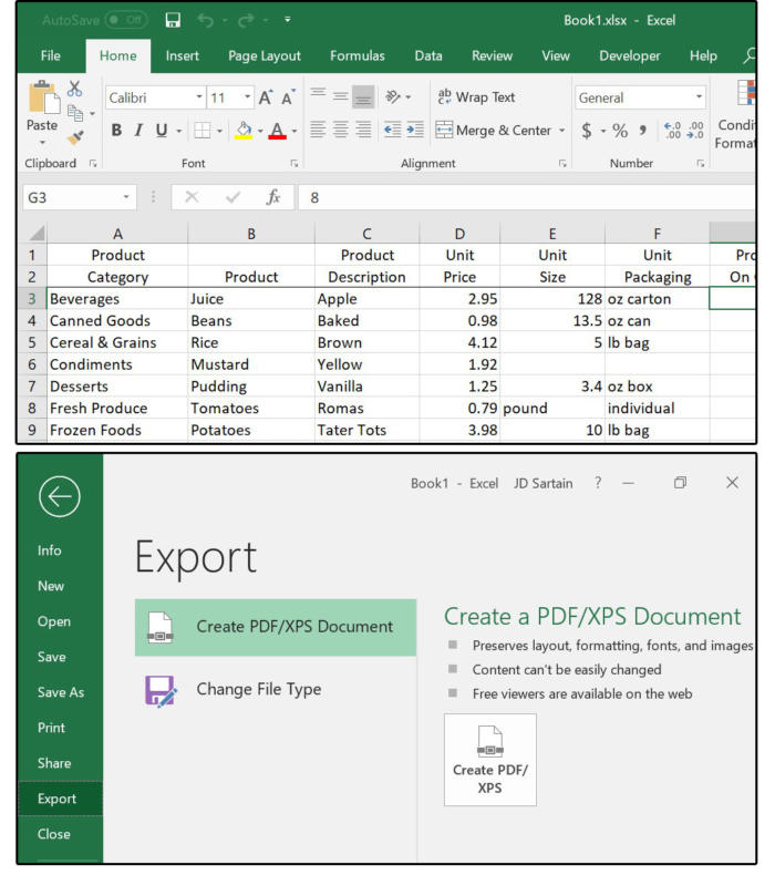 pdf to excel adobe