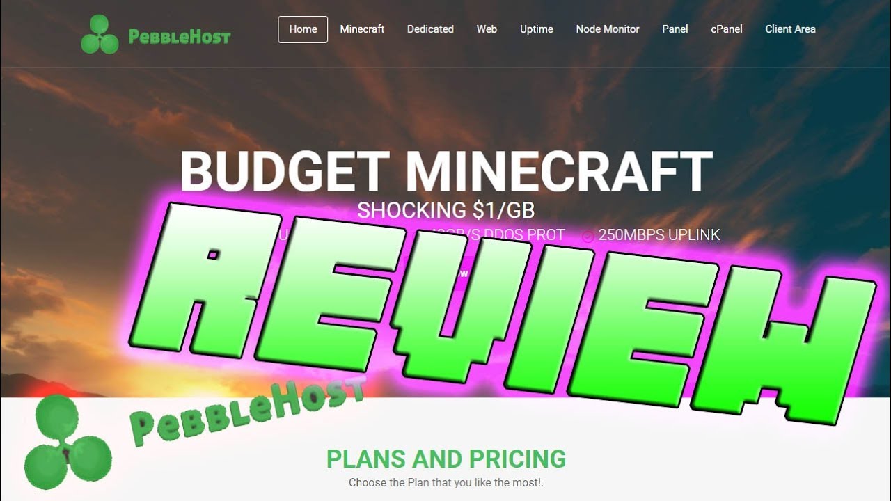 pebblehost minecraft review