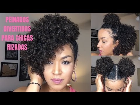 peinados cabello rizado mediano