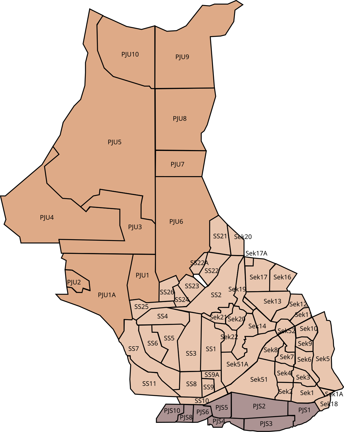 petaling jaya postcode