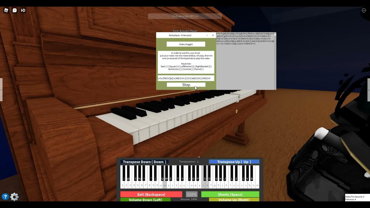 piano roblox sheets