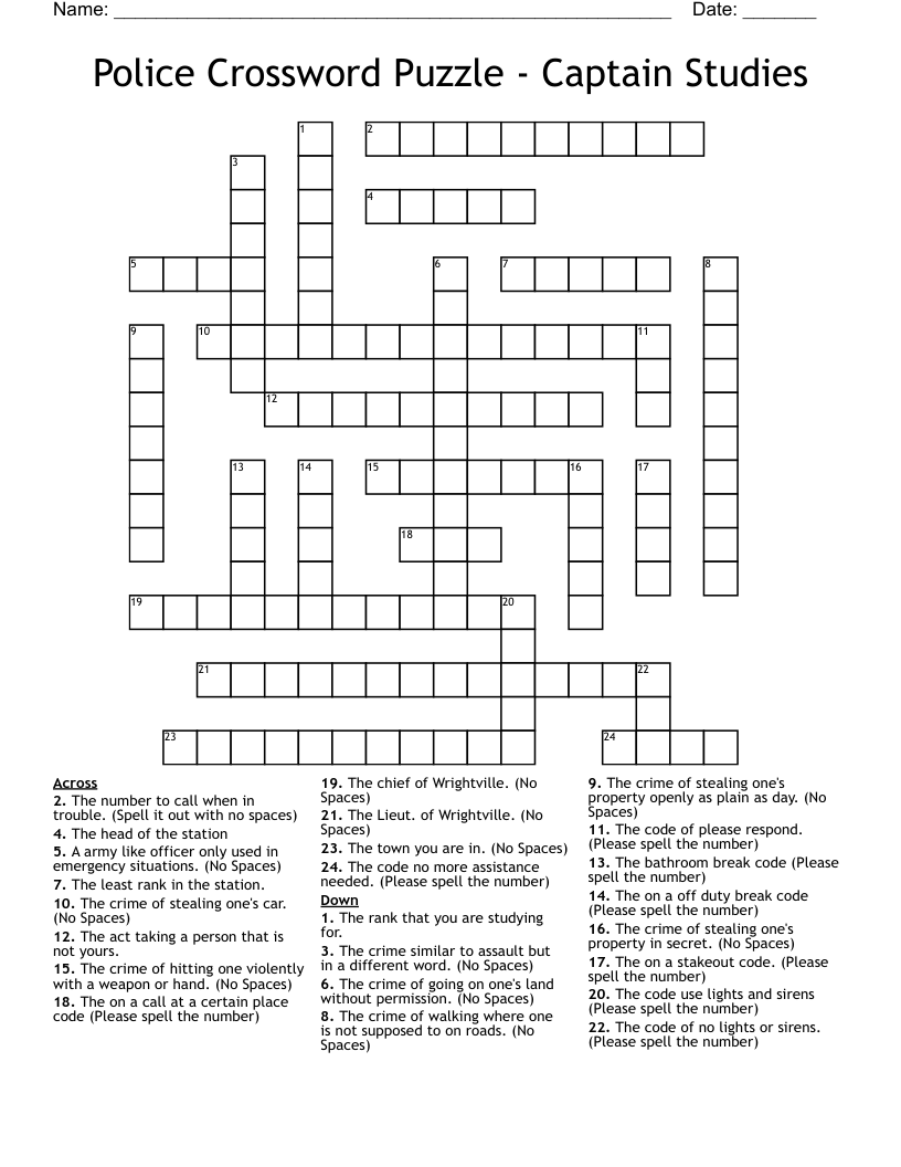 picks out one police officer crossword clue