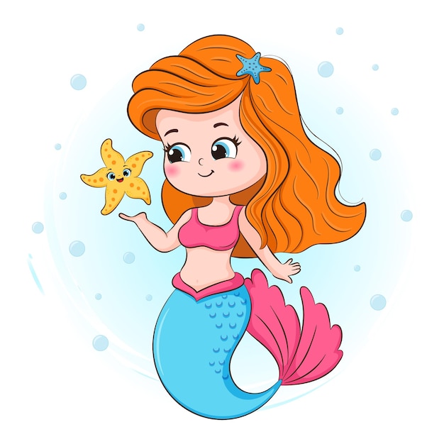 pictures of cartoon mermaids