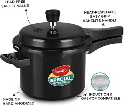 pigeon hard anodised pressure cooker