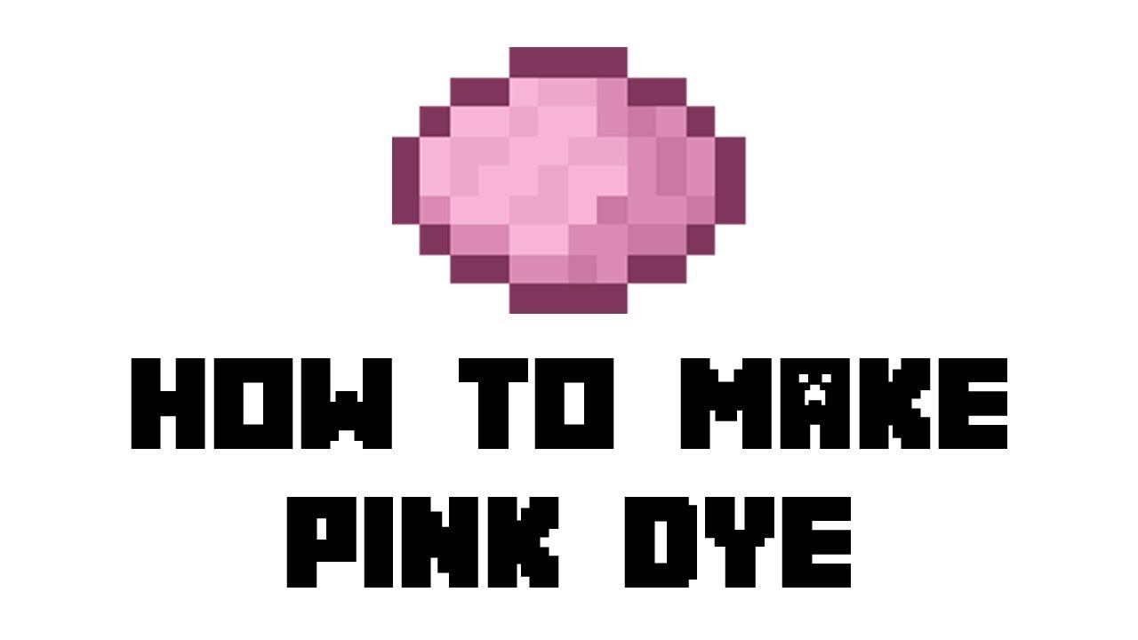 pink dye minecraft