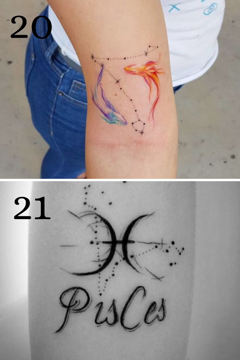 pisces horoscope tattoo