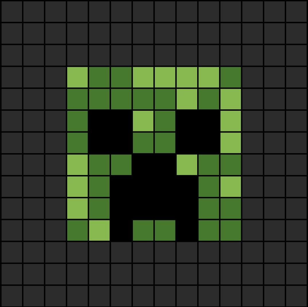 pixel art creeper