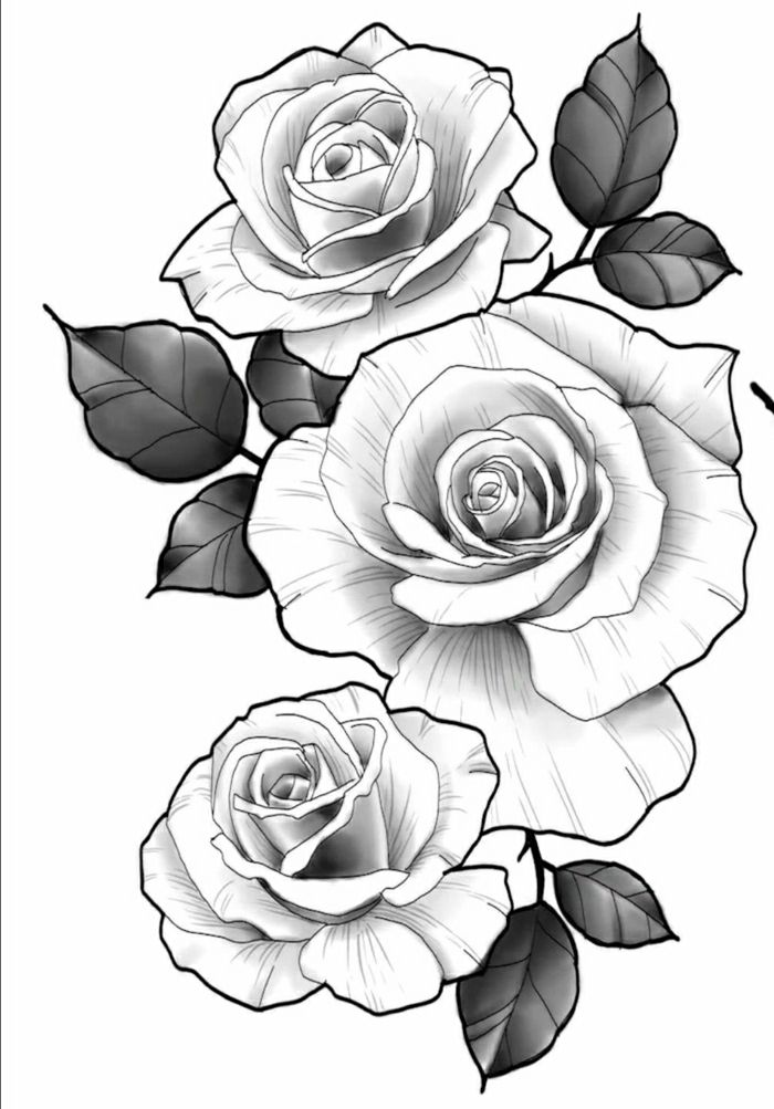 plantillas de tatuajes de flores