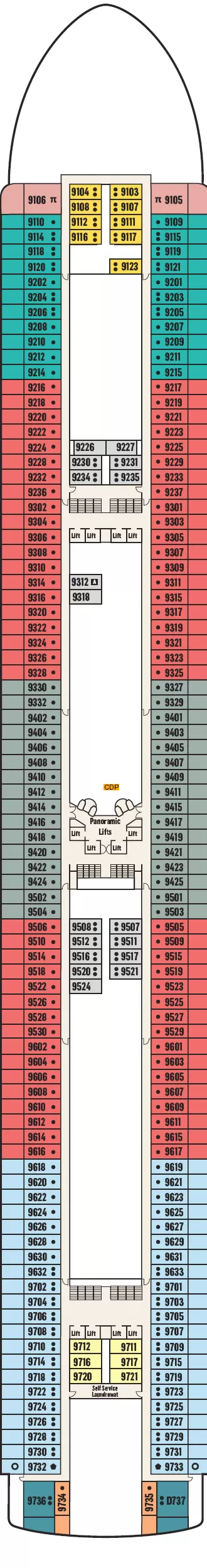 p&o pacific adventure deck plans