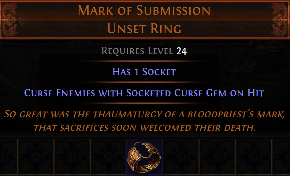 poe unique ring