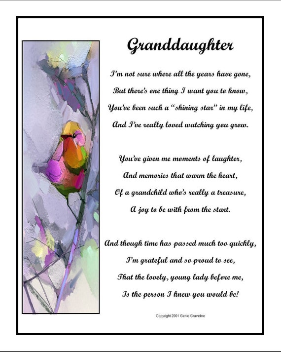 poem for first granddaughter