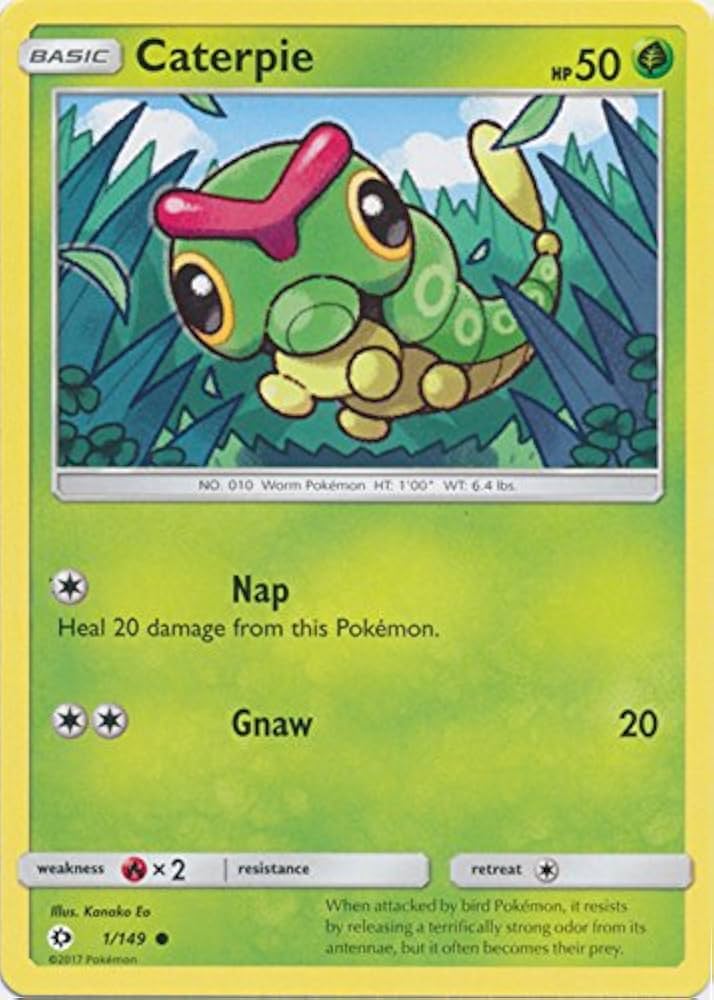 pokemon card caterpie