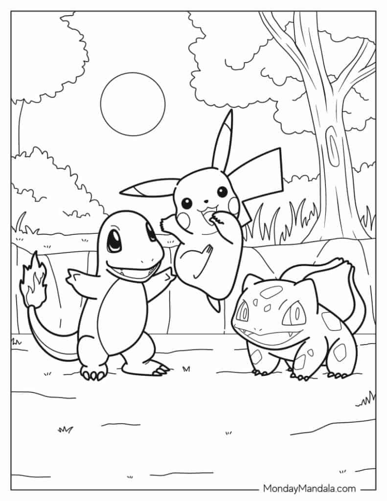 pokemon colouring sheets