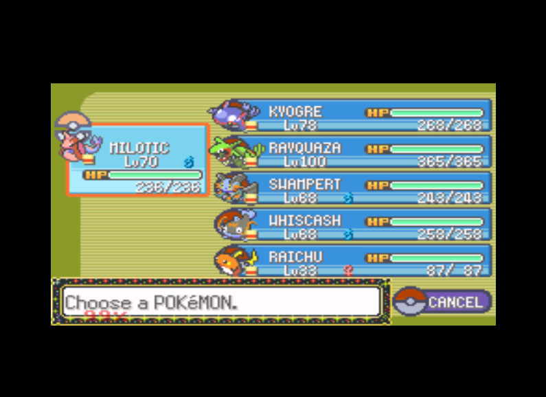 pokemon emerald best team