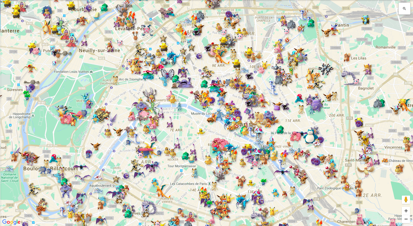 pokemon go gym map live