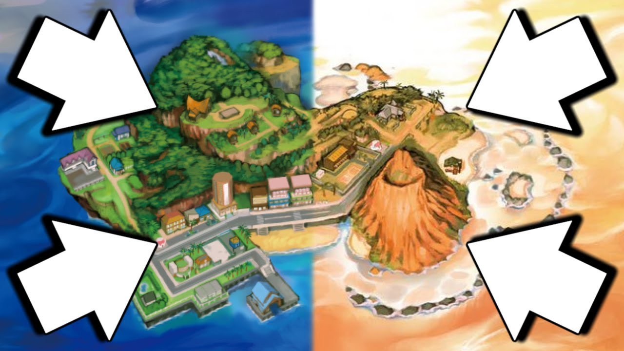 pokemon ultra moon map