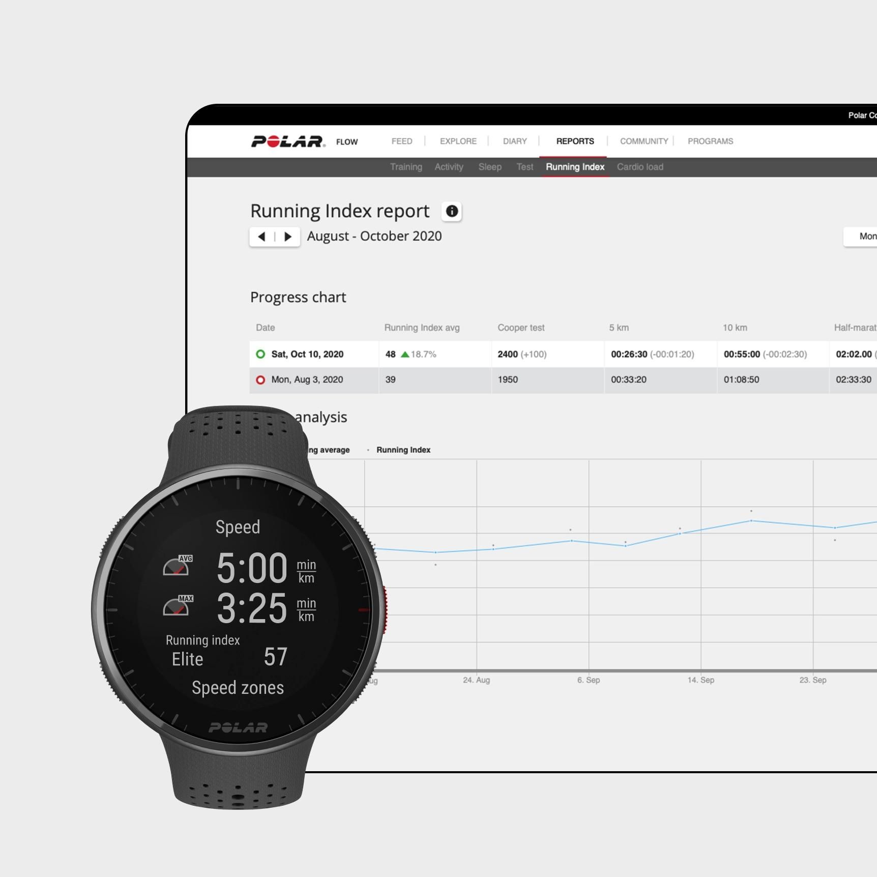 polar running index