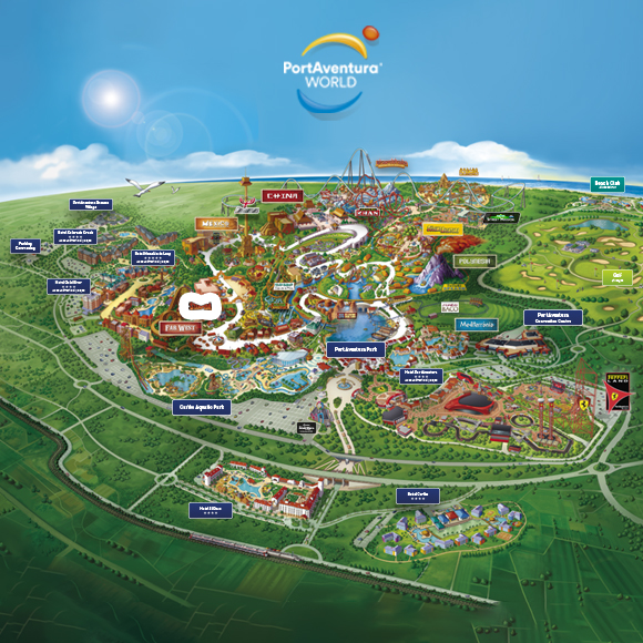 port aventura maps