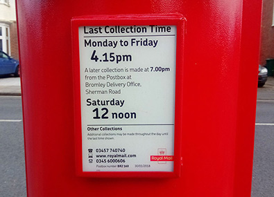 post office box pickup times