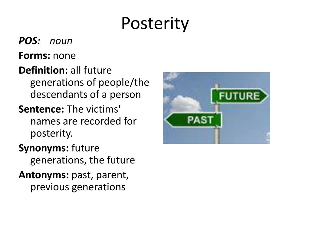 posterity synonym