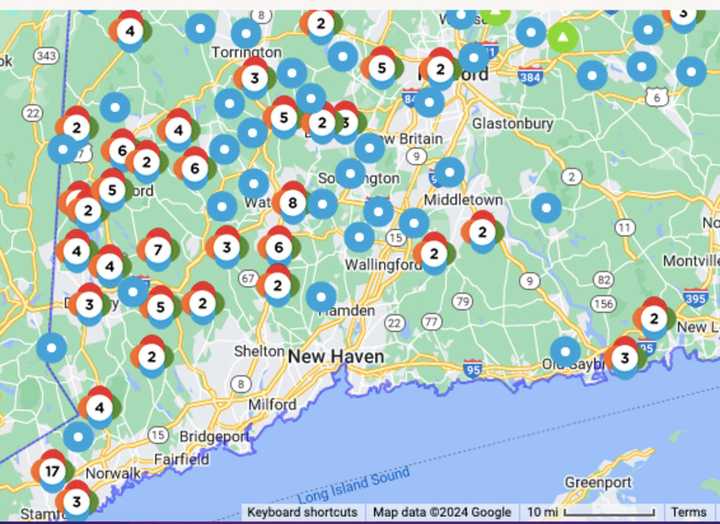 power outages in new haven ct