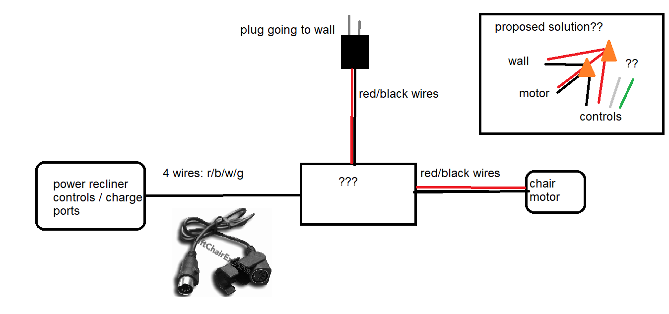 power recliner wiring diagram