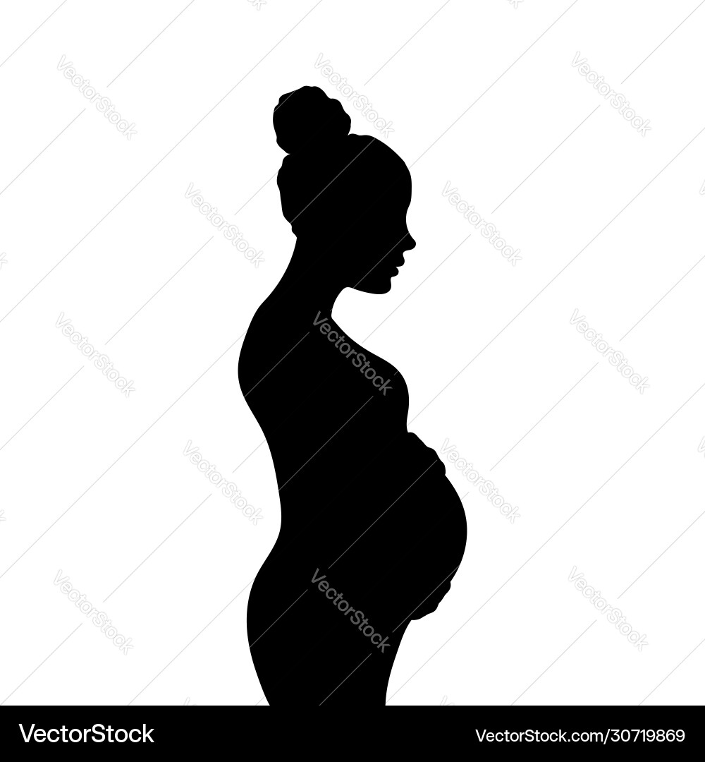 pregnant lady silhouette