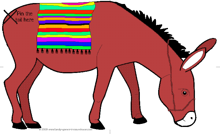 print pin the tail on the donkey