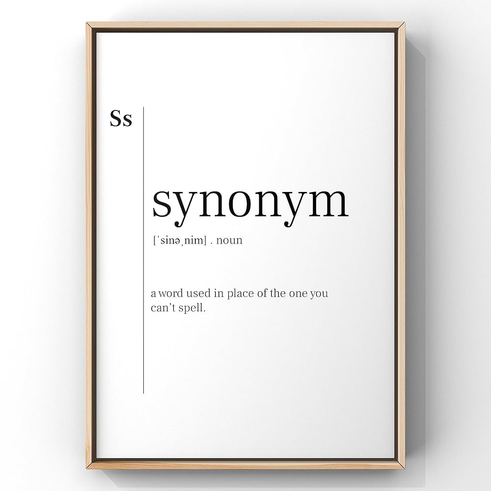 print synonym