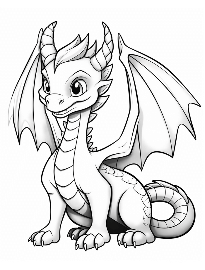 printable dragon pictures