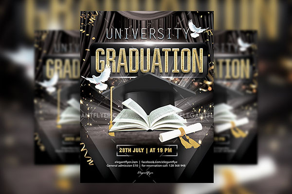 psd graduation templates free