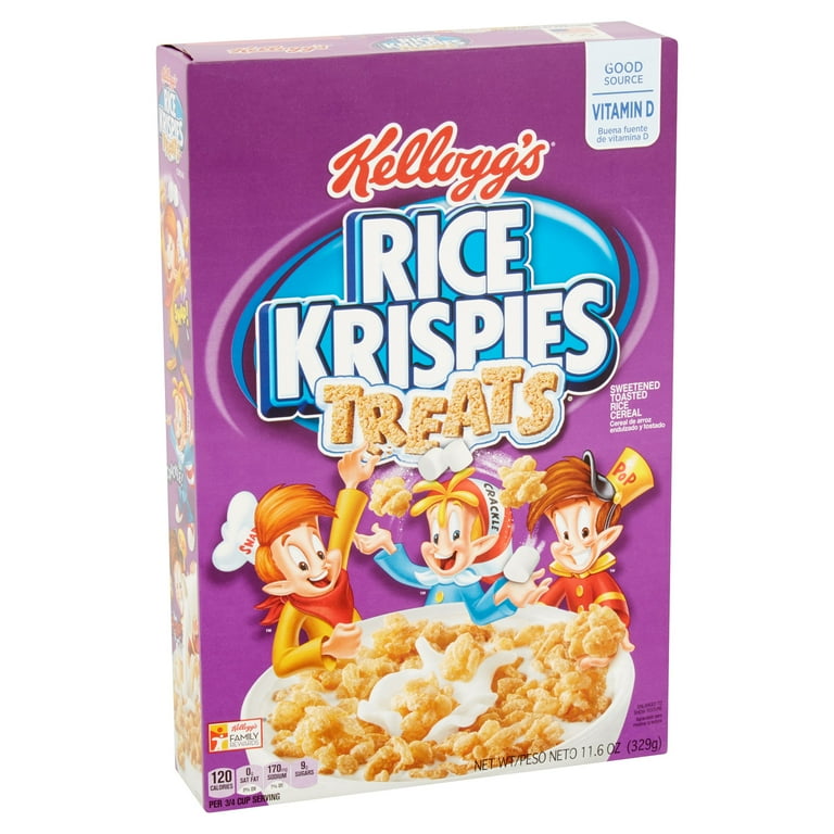 purple box of rice krispies