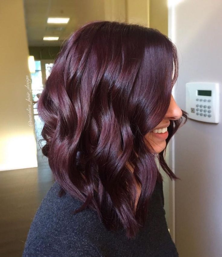 purple maroon hair color