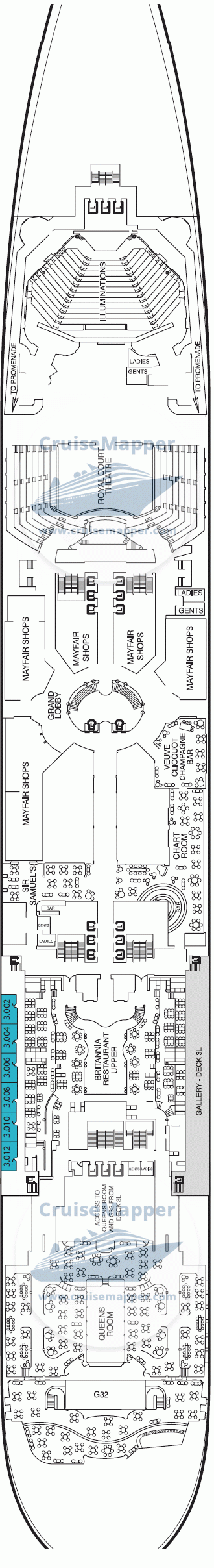 queen mary 2 deck plan