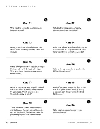 quizlet constitution scavenger hunt