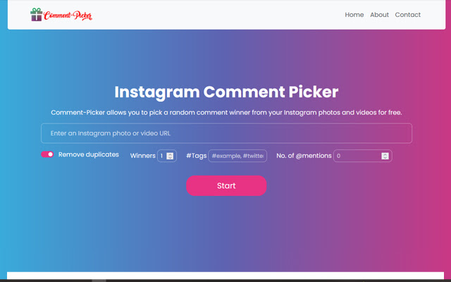 random instagram comment picker