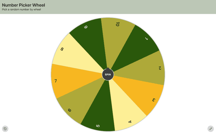 random spinner wheel generator