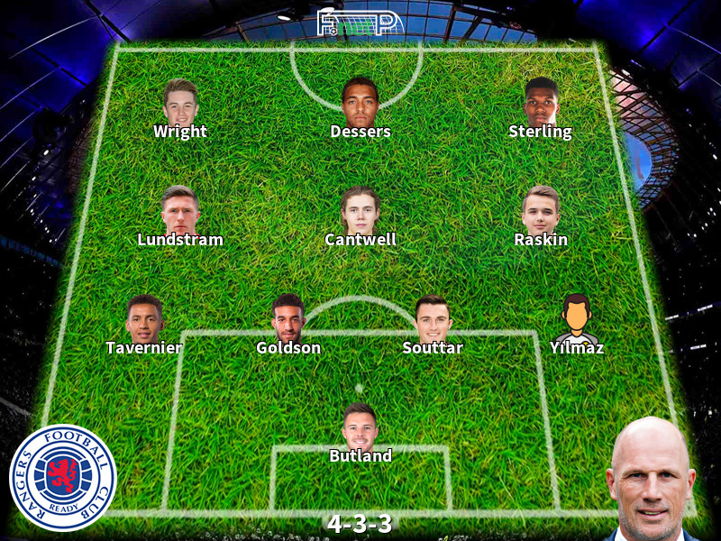 rangers f.c. vs livingston f.c. lineups