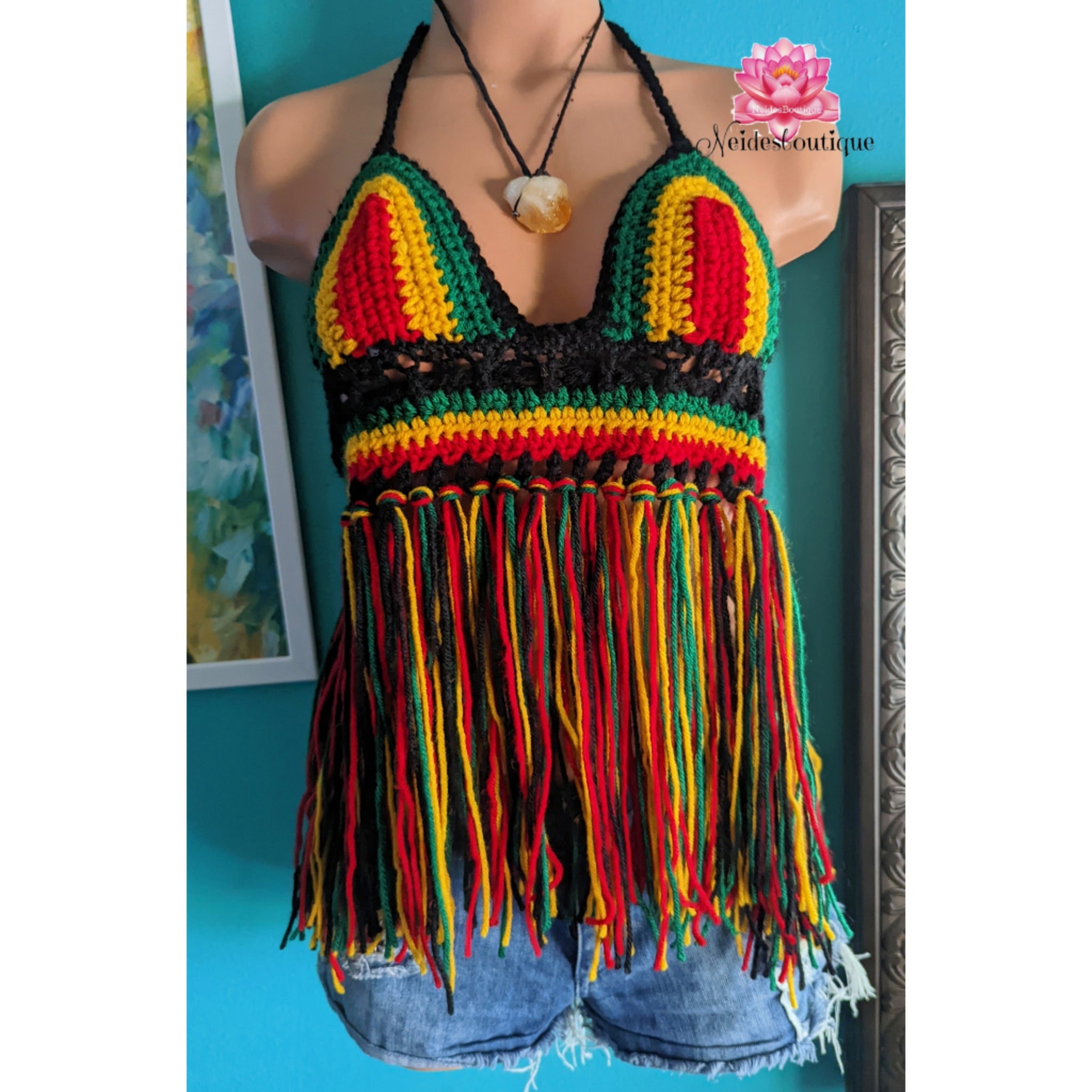 rasta crop top