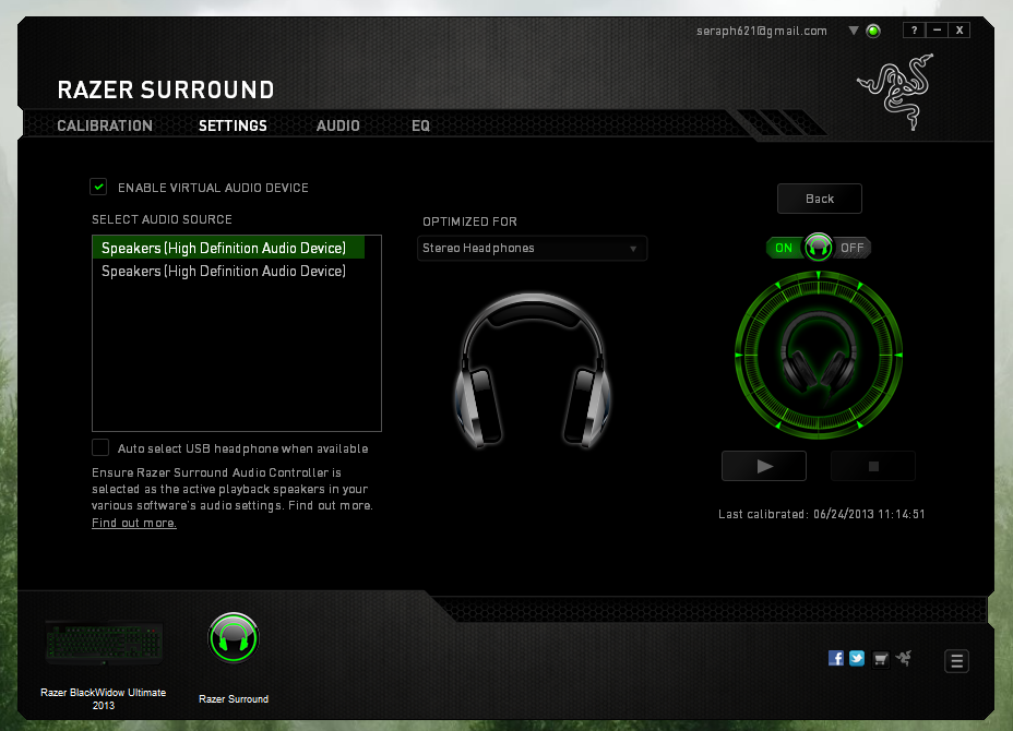 razer headset software