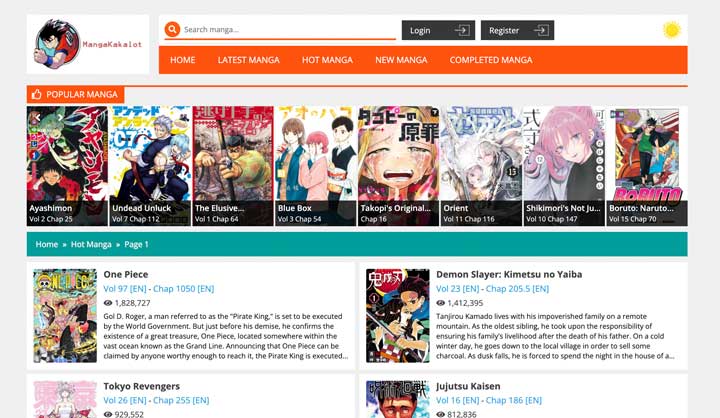 reading manga sites